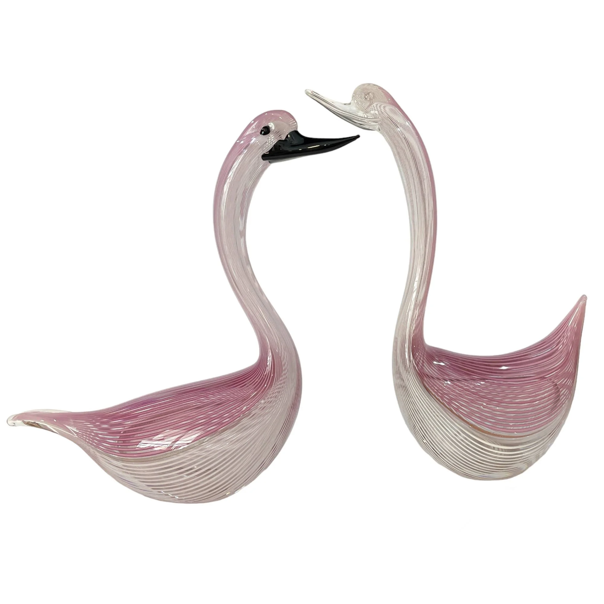 Encore Furniture Gallery-Pair - Italian Art Glass Birds by F